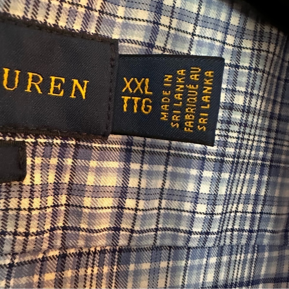 NWT Ralph Lauren XXL Performance Check Preppy Button Down Dress Shirt Stretch - Picture 10 of 14